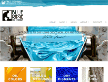 Tablet Screenshot of blueridgeartist.com